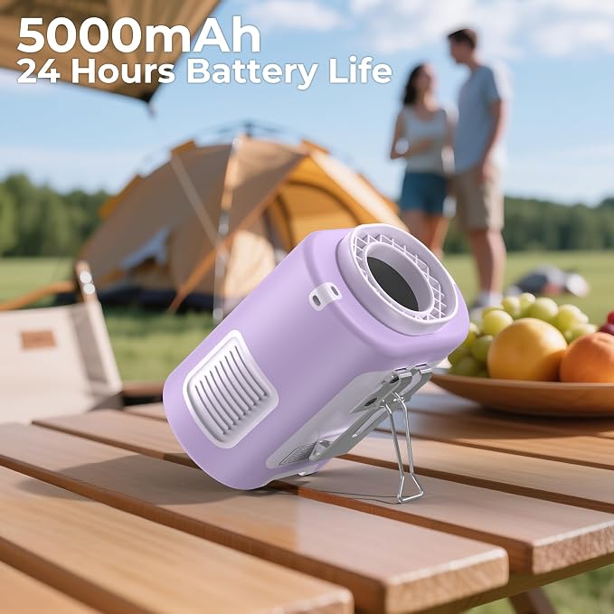 AMACOOL Mini Portable Waist Fan Clip on, Birthday Gifts for Mother Mom Her Girl, 13000RPM Rapid-Cooling Personal Neck Fans, Wearable Shirt Belt Fan for Women Men Outdoor Work Jobsite Travel Camping - Image 3