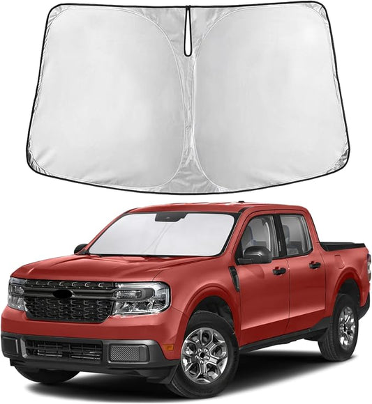 EcoNour Windshield Sunshade Compatible for Ford Maverick 2021-2024 2025 2026, Sun Visor for Front Windshield & Window Sun Shade Cover, UV Heat Blocker & Protector, Car Accessories by EcoNour