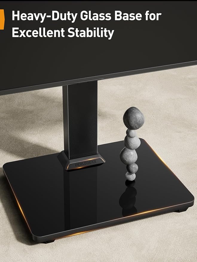 Perlegear Dual Vertical Monitor Stand for 13–40 inch Screens up to 44 lbs | Heavy-duty steel, swivel, tool-free tilt, 360° rotation, 13 height settings, cable management, max VESA 100x100mm, office use - Image 7