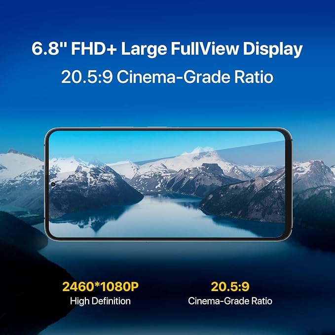 UMIDIGI A11 Pro Max Unlocked Cell Phone, Helio G80, 4GB+128GB Expandable 256GB, 6.8 Inch FHD Touch Screen, 5150mAh Battery Android Phone, 48MP+16MP, Dual SIM 4G Volte, Al Face Unlock - Image 2