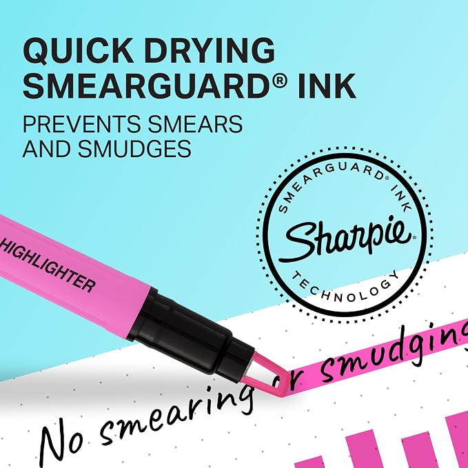 Sharpie Clear View Highlighters, With See-Through Chisel Tip, Assorted Colors, 12 Count - School, Teacher, Office Supplies - Image 3