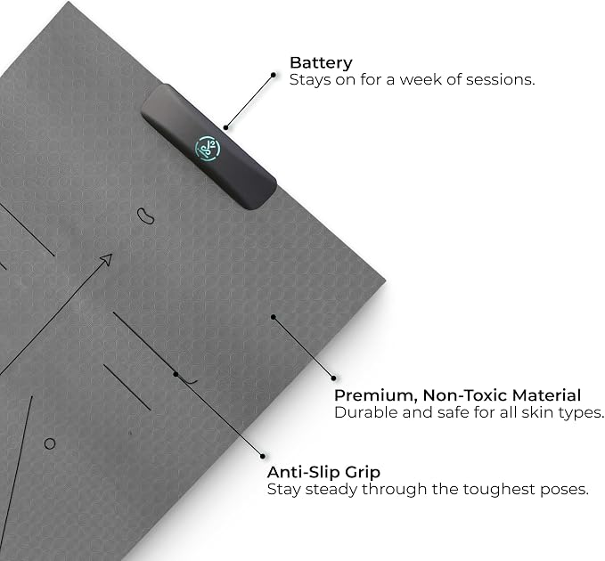Smart Mat Gen3 - Dark Grey| AI Powered Yoga Mats For Home Workout | Lightweight Yoga Mats of 6mm | Real Time Tracking Exercise Mats For Men & Women - Image 5