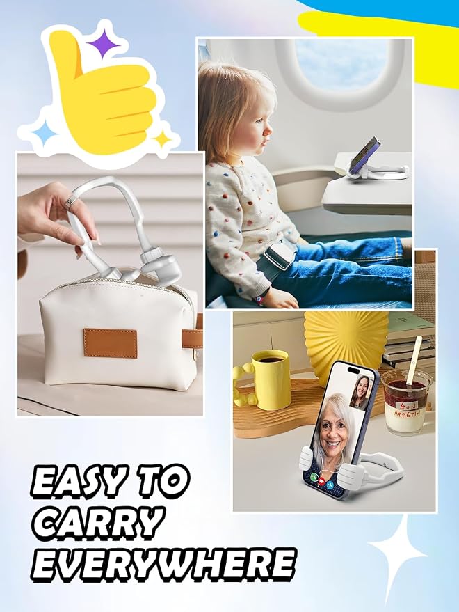 Graduation Gifts for Boys Girls Teens Kids: Thumbs Up Lazy Phone Stand Holder for Desk Funny Gadgets for Teenage Men Women Mom Wife Dad Father Son Daughter Adults Gift Stocking Stuffers Birthday Stuff - Image 7