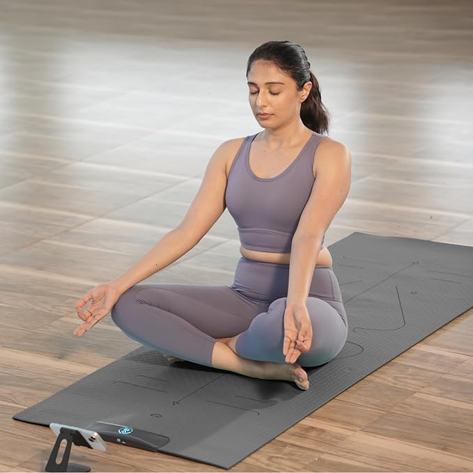 Smart Mat Gen3 - Dark Grey| AI Powered Yoga Mats For Home Workout | Lightweight Yoga Mats of 6mm | Real Time Tracking Exercise Mats For Men & Women - Image 2