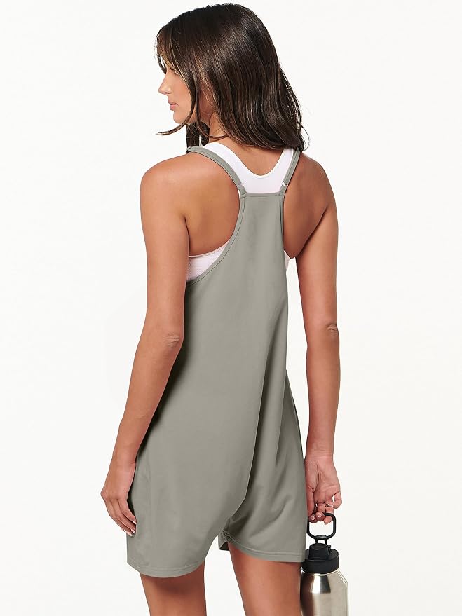 ANRABESS Womens Rompers Summer Casual Loose Sleeveless Overalls Spaghetti Strap Shorts Jumpsuit 2026 Beach Vacation Clothes - Image 6