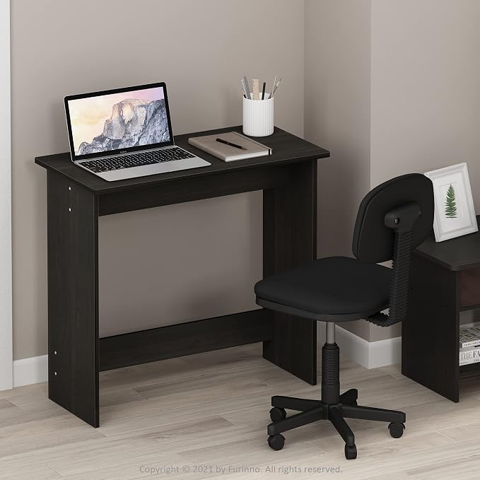 FURINNO Simplistic Study Table, Espresso - Image 2
