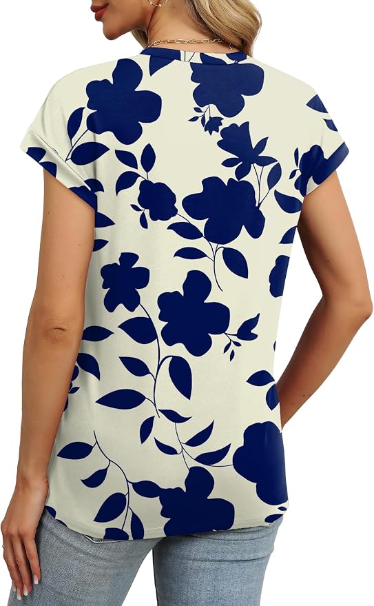 Alaroo Womens Summer Tops Short Sleeve Shirts Crew Neck Tshirt Cute Trendy Tunic Blouses (S-3XL) - Image 4