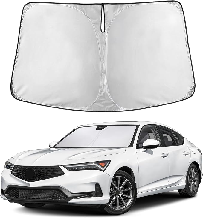 EcoNour Windshield Sunshade Compatible for Acura Integra 2023 2024 2025, Sun Visor for Front Windshield & Window Sun Shade Cover, UV Heat Blocker & Protector, Car Accessories by EcoNour