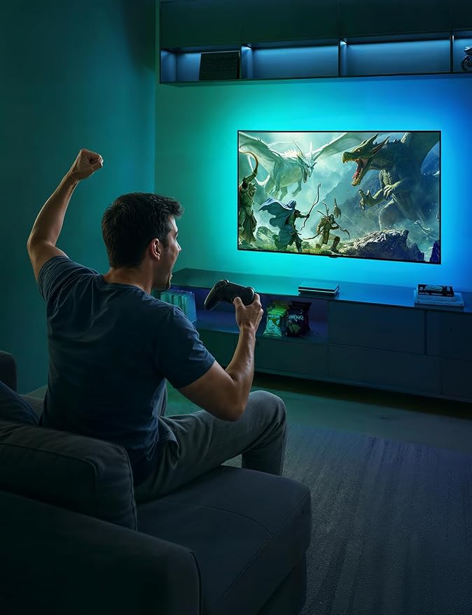Govee HDMI 2.1 AI Sync Box 2, 8K/4K @144Hz, RGBWIC for 55-65 Inch TVs | With TV Backlight, Supports VRR & ALLM, SmartThings & Matterr & Alexa, AI CogniGlow, 75 LEDs/m - Image 9