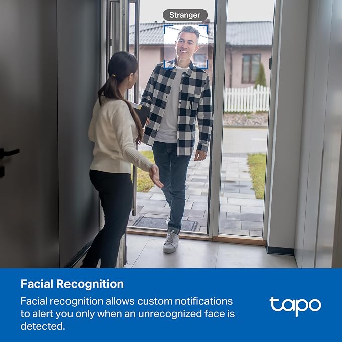 Tapo 4K Indoor Pan/Tilt Wired Security Camera - Works as a Baby Monitor, Person/Pet Detection, Facial Recognition, 360° AI Motion Tracking, Subscription-Free Local Storage or Optional Cloud, C260 - Image 3