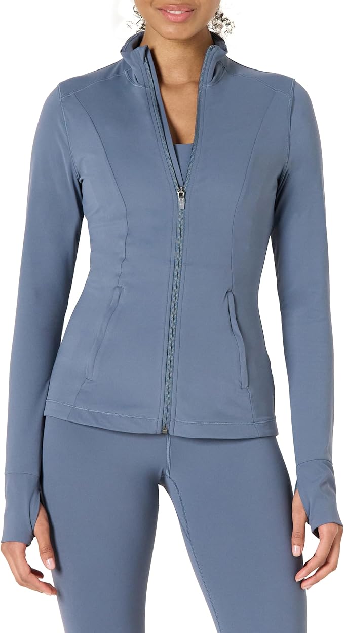 Amazon Essentials Women's Active FormFlex Buttery Soft Slim Fit Quarter Zip Long Sleeve Pullover Jacket by AmazonEssentials