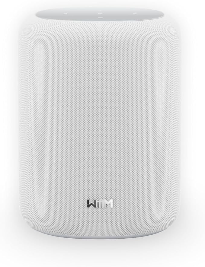 WiiM Sound Lite Smart Speaker, Hi‑Res 24‑bit/192 kHz, AI RoomFit™ Room Correction, 100W Peak, Wi‑Fi 6E/Bluetooth 5.3, Multi‑Room & Stereo Pairing, White by WiiMHome