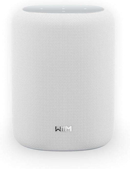 WiiM Sound Lite Smart Speaker, Hi‑Res 24‑bit/192 kHz, AI RoomFit™ Room Correction, 100W Peak, Wi‑Fi 6E/Bluetooth 5.3, Multi‑Room & Stereo Pairing, White by WiiMHome