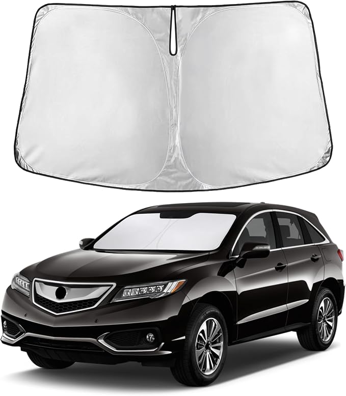 EcoNour Windshield Sunshade Compatible for Acura RDX 2013-2016 2017 2018, Sun Visor for Front Windshield & Window Sun Shade Cover, UV Heat Blocker & Protector, Car Accessories by EcoNour
