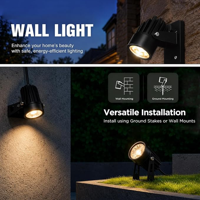 rosykite Smart RGBW Landscape Lighting Kit, WiFi & Bluetooth Outdoor Lights with Transformer, App/Remote/Controller Control, Color Changing Low Voltage Garden Lights for Yard Pathway Patio (6 Pack) - Image 5