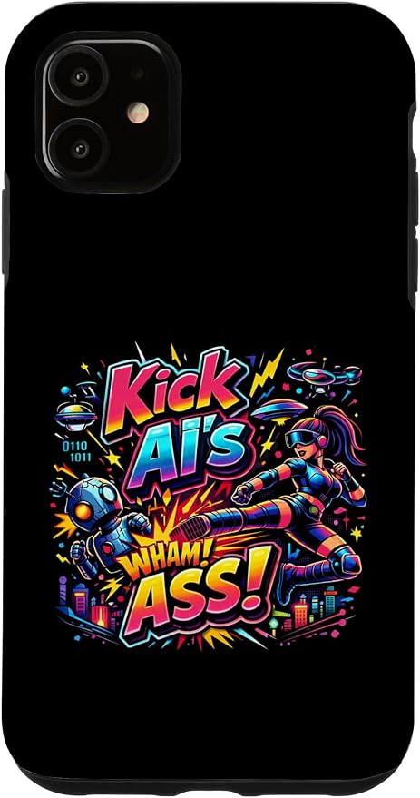 Tech Human vs AI Case for iPhone 11 by Unknown