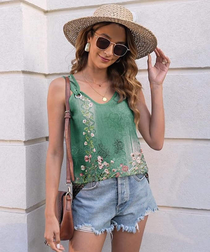 Disamer Womens Tank Tops 2026 Loose Fit Casual Summer Spaghetti Strap Trendy Spring Cute Lace Sleeveless T Shirts - Image 3