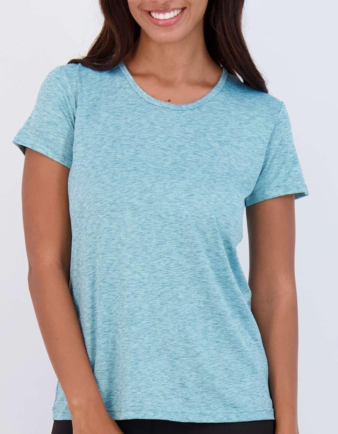 5 Pack Women's Dry Fit Short Sleeve Athletic Gym Workout Running Tops | Available in Plus Size, Exercise, Sports, Fitness, Quick Dry, Cooling, Moisture Wicking, Loose Basic Tees, Yoga, Pilates - Image 3
