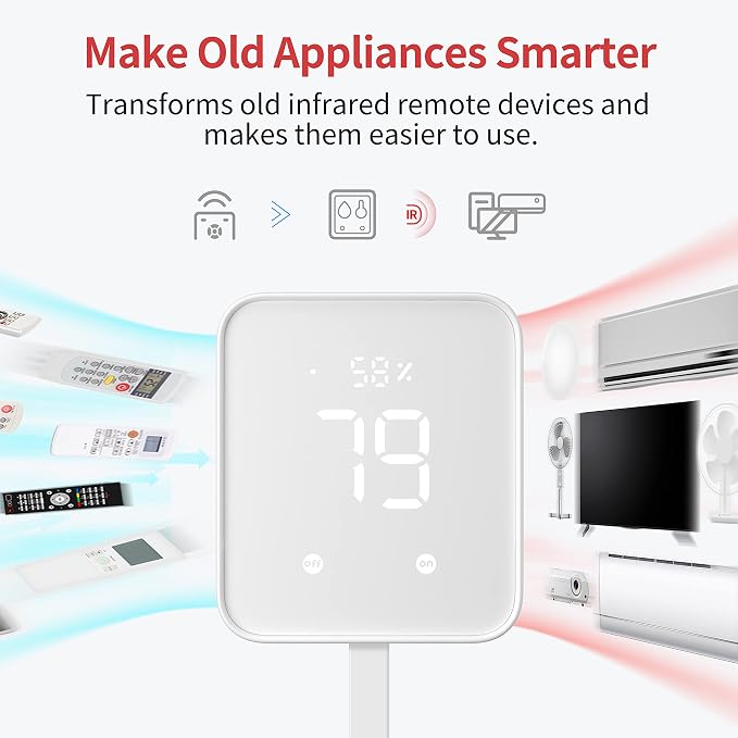 SwitchBot Hub 2 (2nd Gen), Work as a WiFi Thermometer Hygrometer, IR Remote Control, Smart Remote and Light Sensor, Link SwitchBot to Wi-Fi (Support 2.4GHz), Alexa, Google Home, Apple Home Compatible - Image 4