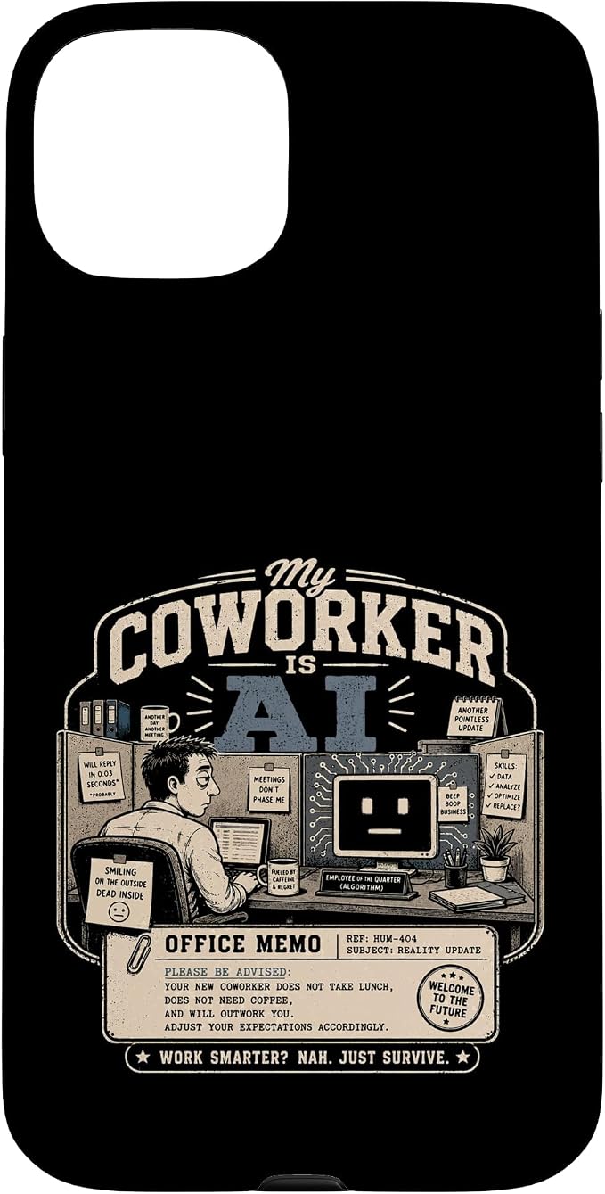 My Coworker is AI Office Humor Funny Workplace Replacement Case for iPhone 15 Plus by Unknown