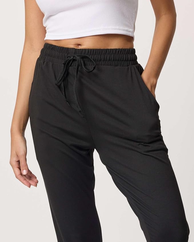3 Pack Women's Lounge Joggers Sweatpant Active Athletic Yoga Workout Pocket | Available in Plus Size, Ladies Casual, Drawstring Gym Pants, Sleep Bottoms, Hiking, Running, Fitness, Exercise, Pajama, Soft - Image 4