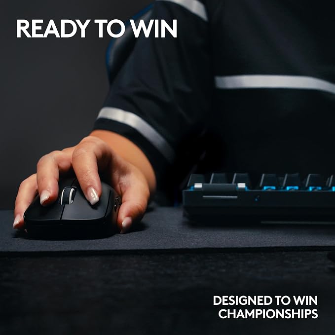 Logitech G PRO X TKL Lightspeed Wireless Gaming Keyboard (Clicky) - Black | Lightspeed wireless, Ultra-Portable Tenkeyless Design, LIGHTSYNC RGB, PBT keycaps, Clicky Switches - Image 6