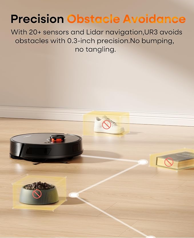 Robot Vacuum and Mop 7000Pa LiDAR Self-Empty Station | Robot Vacuum Ultra quiet cleaning, Alexa voice control, customizable no-go zones for multi-floor households carpets pet hair - Image 6
