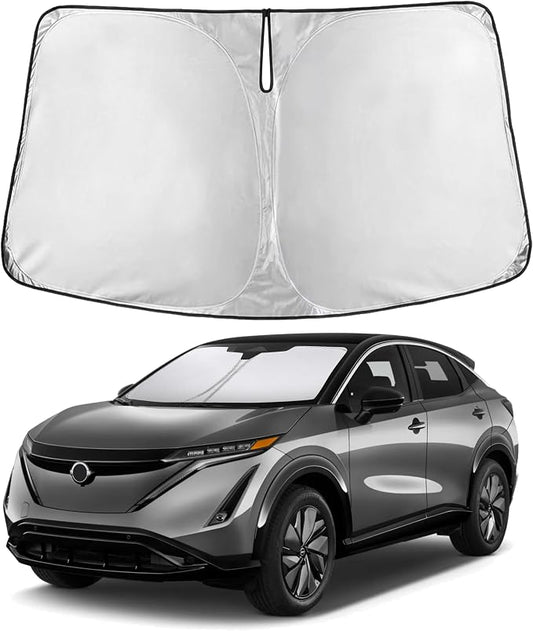 EcoNour Windshield Sunshade Compatible for Nissan Ariya 2023 2024 2025, Sun Visor for Front Windshield & Window Sun Shade Cover, UV Heat Blocker & Protector, Car Accessories by EcoNour