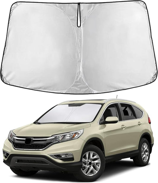 EcoNour Windshield Sunshade Compatible for Honda CR-V 2012-2014 2015 2016, LX, EX, EX-L, Sport, Sport-L, Touring, Sun Visor for Front Window Sun Shade Cover, UV Protector, Car Accessories by EcoNour