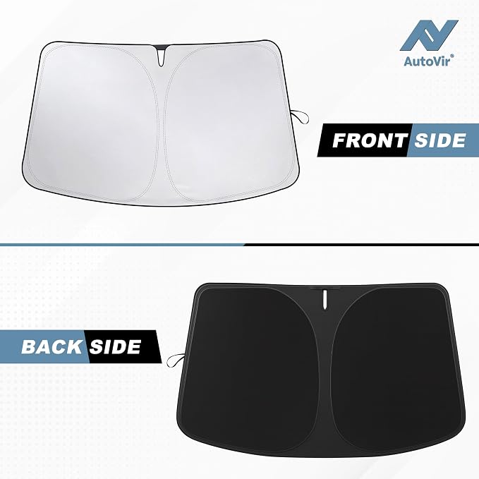 Autovir Windshield Sun Shade, 2017-2026 Tesla Model 3 & Y, 280T Visor Shade - Image 7