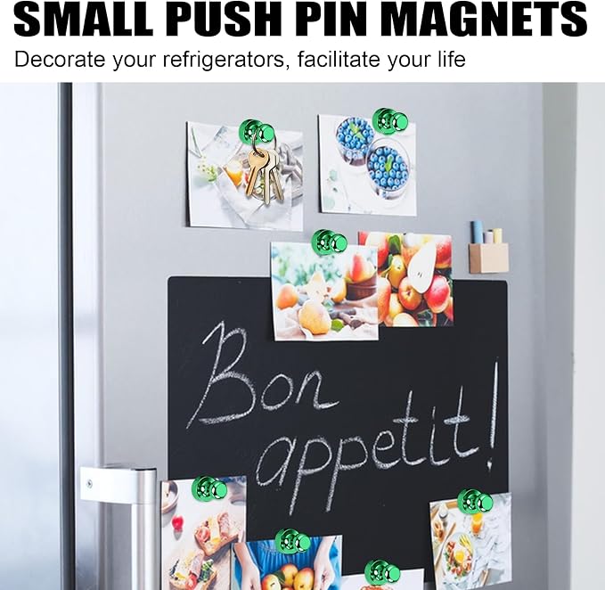LOVIMAG Fridge Magnets 20Pcs, Magnet for Refrigerator Whiteboard, Green | Small Strong Neodymium Metal Cute Push Pin for Classroom, Kitchen, Accessories Decorative, Office, Calendar - Image 7