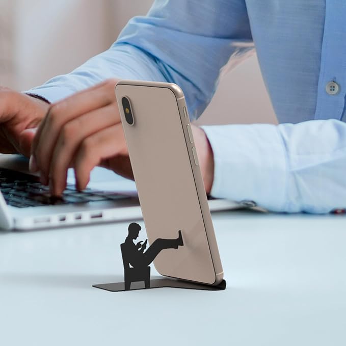 Artori Design Cell Phone Stand for Desk - Smartphone Stand for Office or Home - Cute Phone Stand for Recording Watching Videos Gaming or Video Calls - Unique Phone Holder for Tablets and Cellphones - Image 5