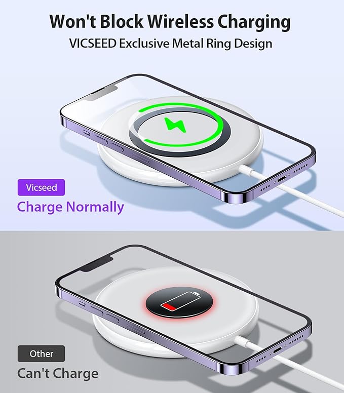 VICSEED for MagSafe Car Mount [Upgraded Strongest Magnet Power] Magnetic Phone Holder for Car Vent 360 Adjustable Magnetic Phone Mount for iPhone 17 Pro Max 16 15 14 13 12 Plus Mini, Purple - Image 7