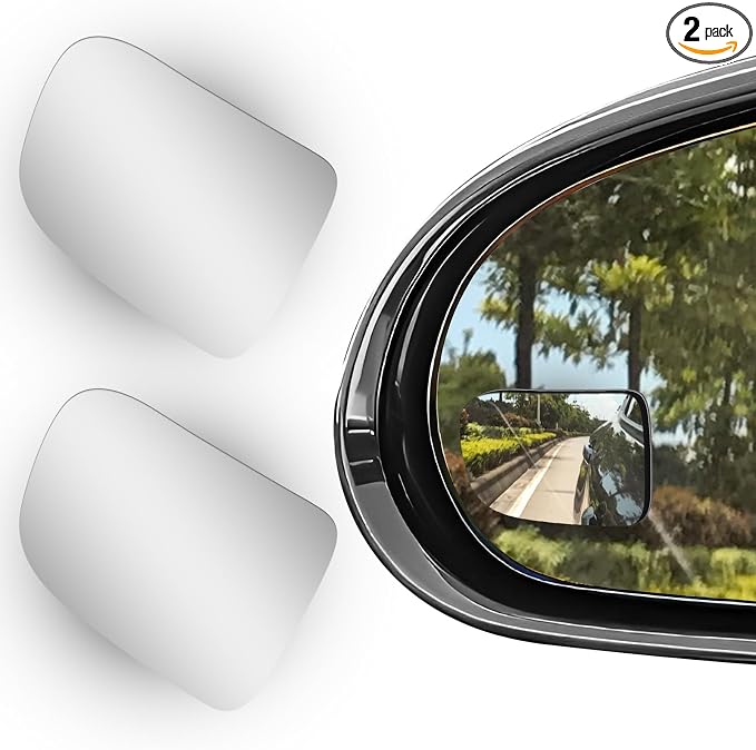 2Pcs Cars BlindSpot Mirrors, Removable Adjustabe Angle Round Wide Angle Convex RearView Mirror, Car Accessories Universal HD Glass for Suvs Auto RVs Motorcycles by HINGTAI