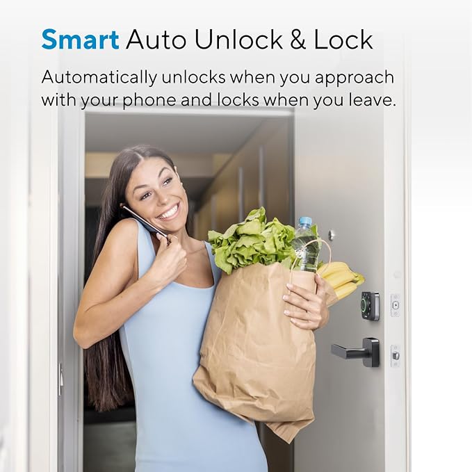 ULTRALOQ U-Bolt Pro WiFi Smart Lock with Handle, Fingerprint Keyless Entry Door Lock Set with Lever, Smart Deadbolt Locks for Front Door, Auto-Lock, Auto Unlock, App Remote Control, ANSI Grade 1 - Image 6