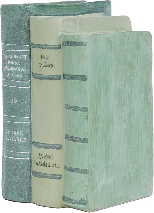 Guichifun Decorative Books Living Room Décor - Resin Sage Green Faux Books Fake Modern Home Decoration for Bookshelf Coffee Table Décor 5.5 x 4.5 x 7.5 Inch by Guichifun