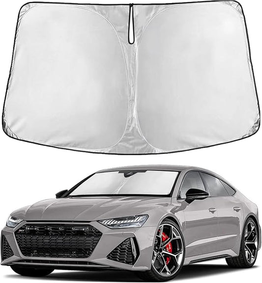 EcoNour Windshield Sunshade Compatible for Audi RS 7 2014-2024 2025 2026, Sun Visor for Front Windshield & Window Sun Shade Cover, UV Heat Blocker & Protector, Car Accessories by EcoNour