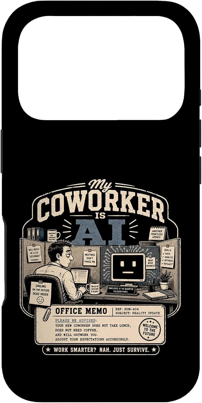 My Coworker is AI Office Humor Funny Workplace Replacement Case for iPhone 17 Pro by Unknown