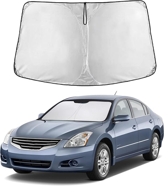 EcoNour Windshield Sunshade Compatible for Nissan Altima 2007-2010 2011 2012, Sun Visor for Front Windshield & Window Sun Shade Cover, UV Heat Blocker & Protector, Car Accessories by EcoNour