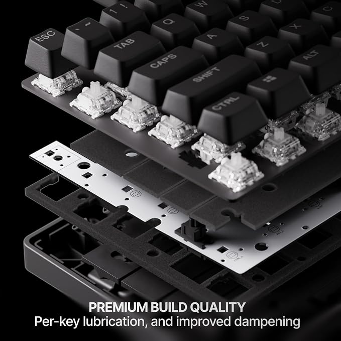SteelSeries Apex Pro TKL Gen 3 Gaming Keyboard - OmniPoint 3.0 Analog Magnetic Switches, Quickset Auto-Presets (Rapid Trigger, Rapid Tap/SOCD, Protection Mode), OLED, RGB, PBT Keycaps, 2.4G+BT, Black - Image 5