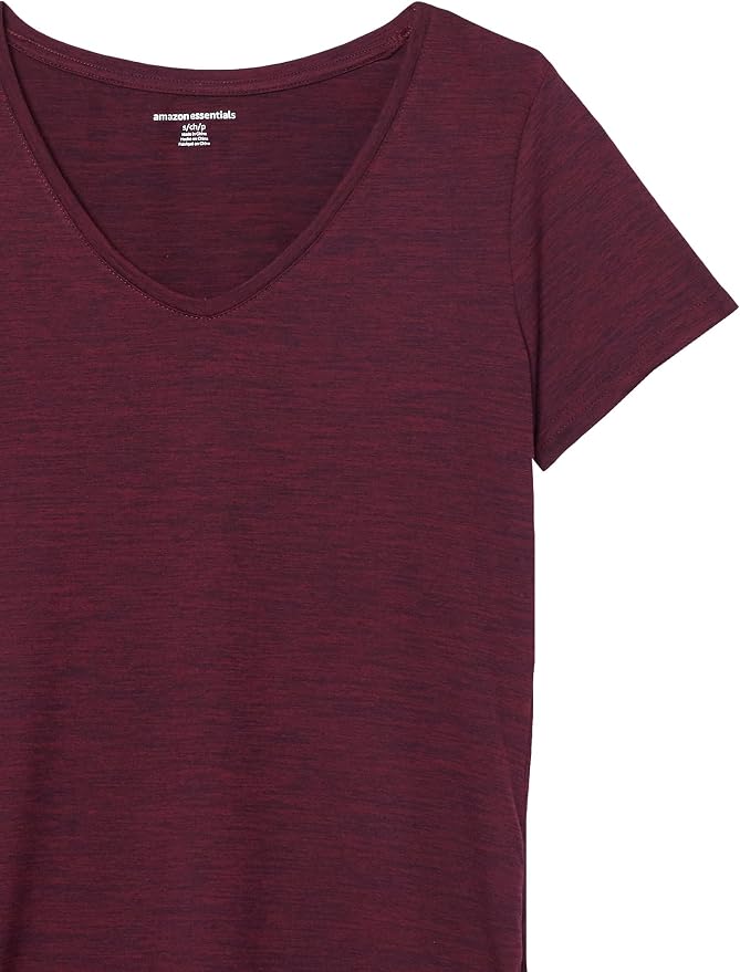 Amazon Essentials Women's Active Quick Dry Tech Stretch Short-Sleeve V-Neck T-Shirt (Available in Plus Size), Pack of 2 - Image 10