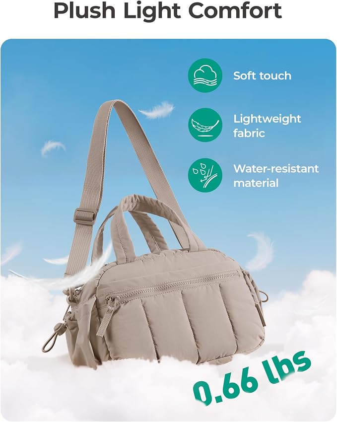 BAGSMART Duffle Bag for Travel, Gym Bag for Women, Weekender Carry on Bag | PVC Wet Pocket, Airline Approved Personal Carry-on Size, Fits Under-seat, One Bag for Gym, Travel, Hospital, Overnight - Image 5