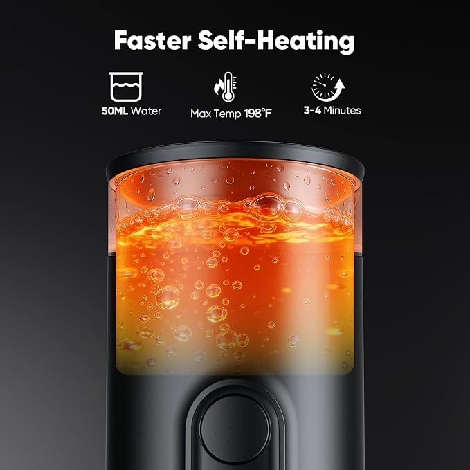 Portable Espresso Machine for Travel, Self-Heating Coffee Maker Works with Capsules & Ground Coffee, Type-C Rechargeable for Outdoor Camping Car RV Business Trips - Image 4