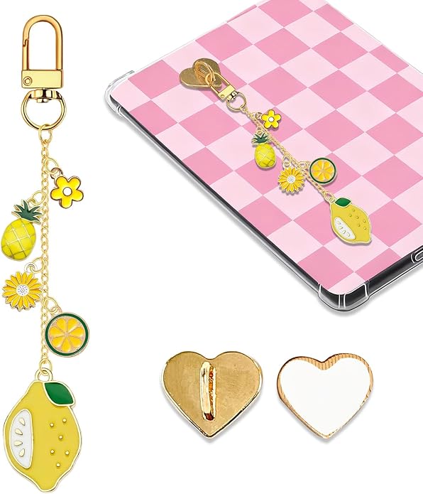 Charm Chains for Kindle,Cute E-reader Phone Charm Bracelets Accessories Compatible for Kindle E-Reader Phone iPad AirPod,Gifts for Reader Booklovers by Unknown