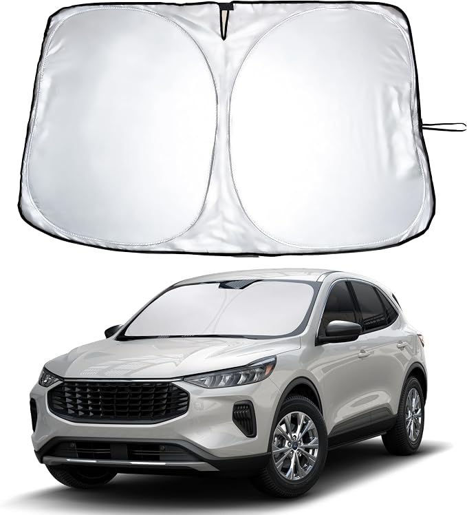 Econour Windshield Sunshade for Ford Escape 2020-2024 2025 2026, Sun Visor for Front Windshield & Window Sun Shade Cover, UV Heat Blocker & Protector, Car Accessories by EcoNour