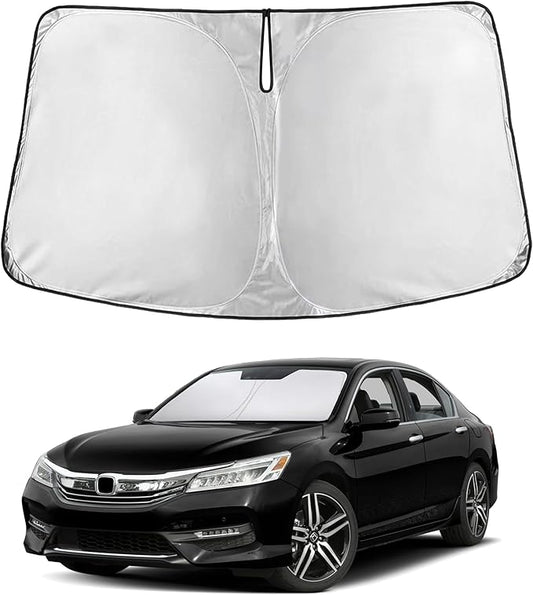 EcoNour Windshield Sunshade Compatible for Honda Accord 2013-2015 2016 2017, Sun Visor for Front Windshield & Window Sun Shade Cover, UV Heat Blocker & Protector, Car Accessories by EcoNour