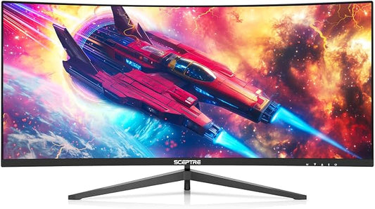 Sceptre Prime Curved 30-inch Gaming Monitor 200+Hz FreeSync Build-in Speakers 2560 x 1080p HDMI DP Machine Black 2026 (C305B-200UN Series) by SceptreInc