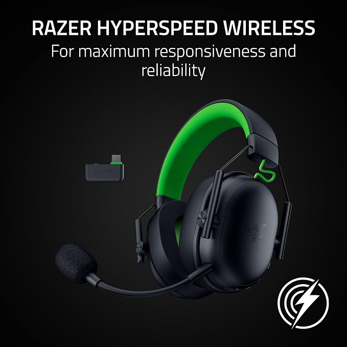 Razer BlackShark V3 X HyperSpeed Wireless Xbox Gaming Headset, Black | 50mm Drivers, Cardioid Mic, 2.4 GHz, Bluetooth, Works with PC, Mac, PS5, Nintendo Switch, Smartphone, 70 Hr Battery - Image 5