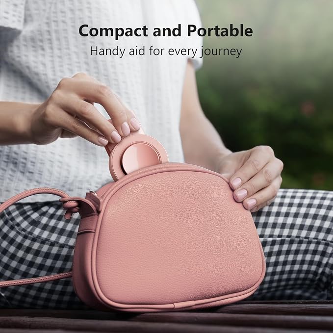 MiiKARE Travel Essentials Magnetic Airplane Phone Holder, Universal Handsfree Phone Mount for Flying with 360 Degree Rotation, Travel Must Haves Phone Stand for Desk, Tray Table, Pink - Image 7