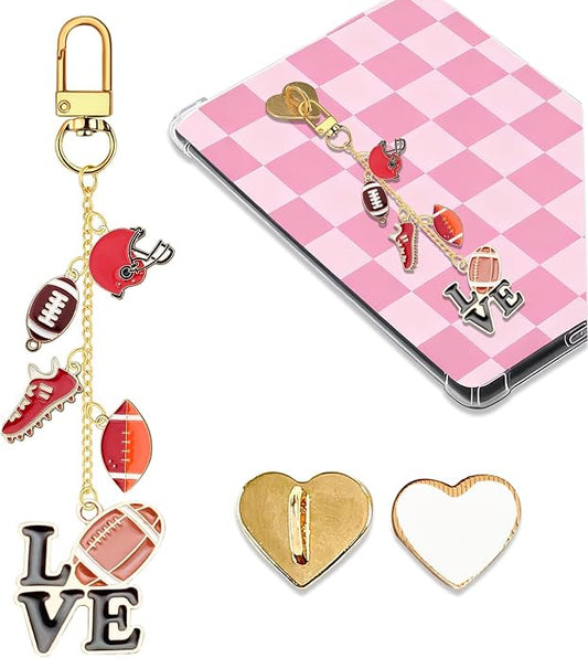 Charm Chains for Kindle,Cute E-reader Phone Charm Bracelets Accessories Compatible for Kindle E-Reader Phone iPad AirPod,Gifts for Reader Booklovers by Unknown